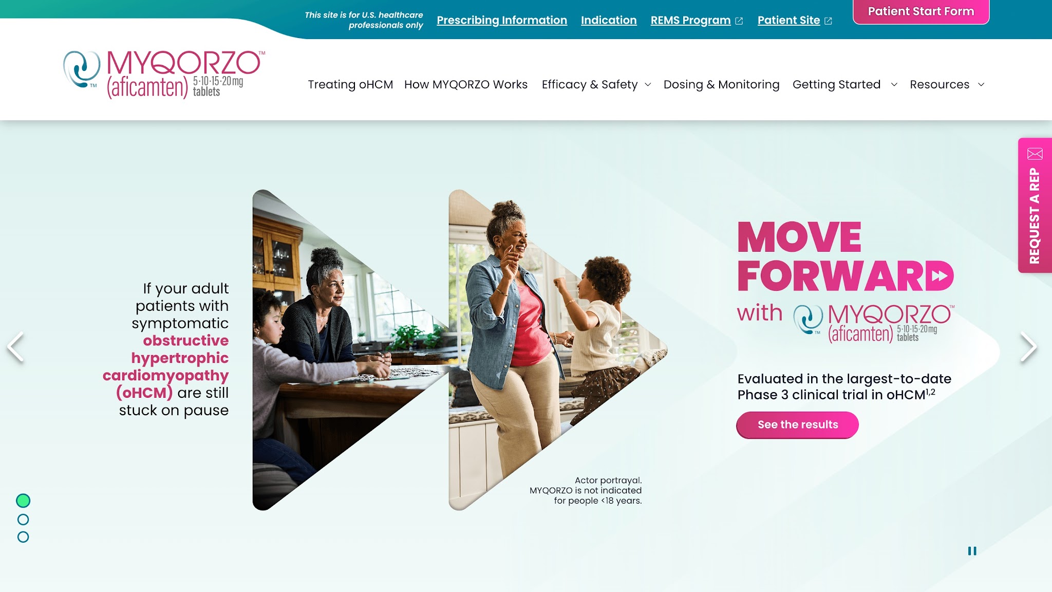 MyQorzo website launch homepage.